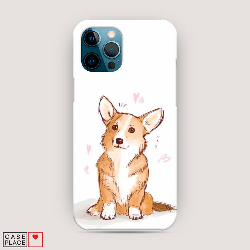 

Пластиковый чехол "Корги любовь" на Apple iPhone 12 Pro Max, 12720-1