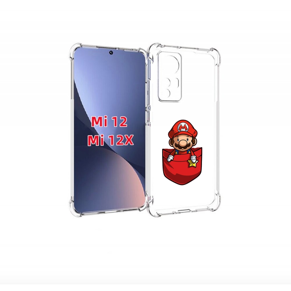 

Чехол бампер MyPads марио в кармашке детский для Xiaomi 12., Прозрачный, Tocco