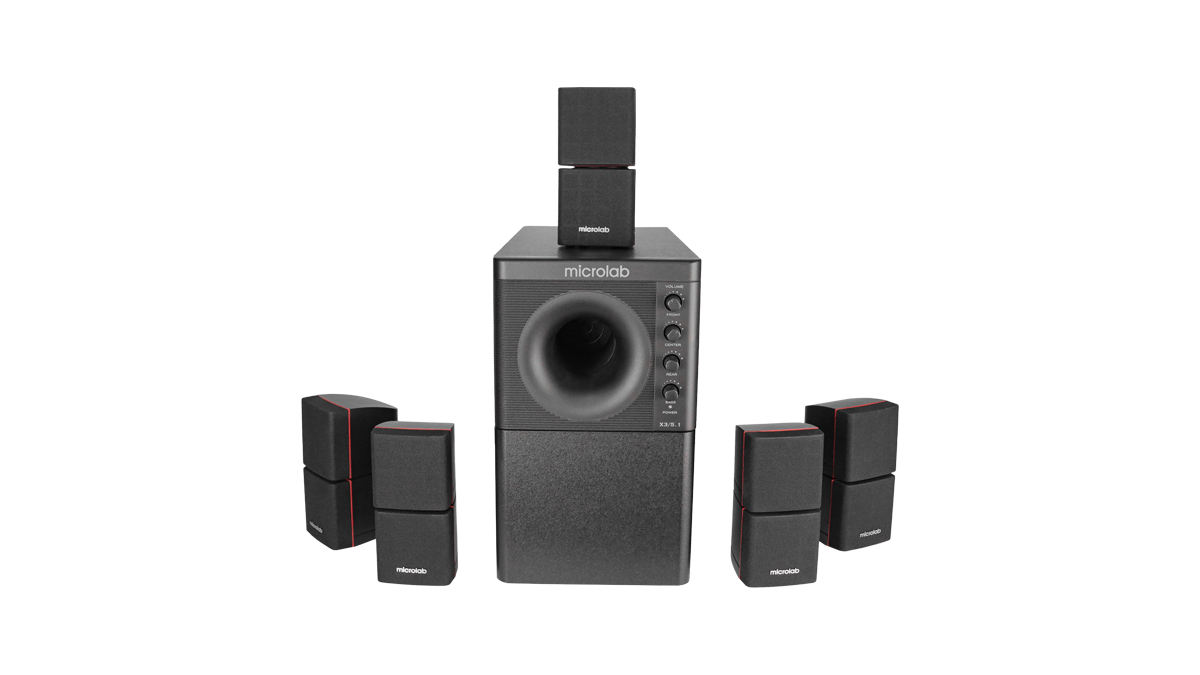 

Комплект акустических систем microlab Microlab X3/5.1 BT Black, Черный, Microlab X3/5.1 BT