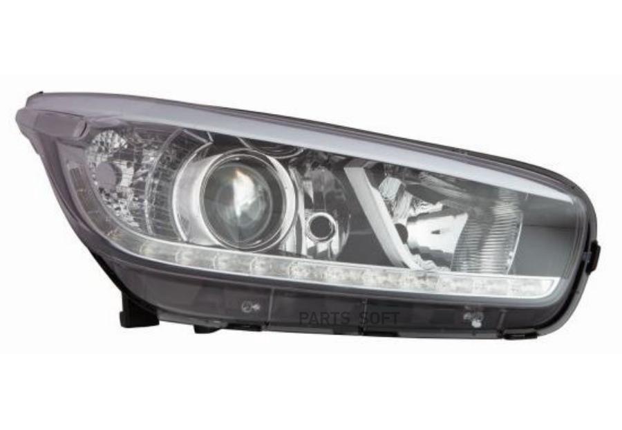 DEPO Фара R KIA CEED 12- H7/H7/H7/PY21W/LED черн.