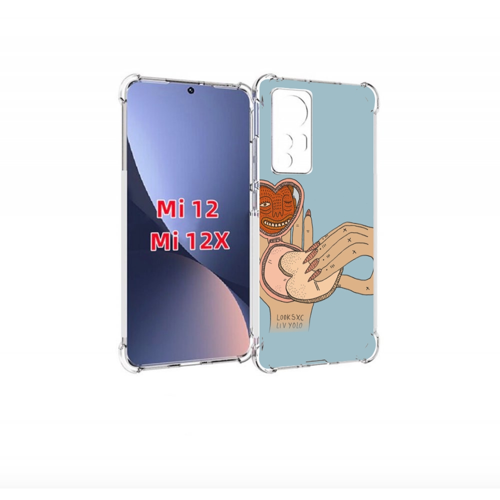 

Чехол бампер MyPads макияж картинка женский для Xiaomi 12., Прозрачный, Tocco