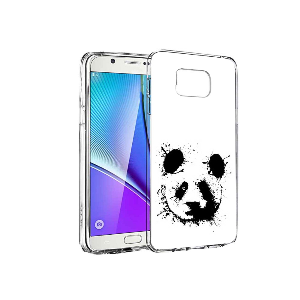 

Чехол MyPads Tocco для Samsung Galaxy Note 5 клякса-панда, Прозрачный, Tocco
