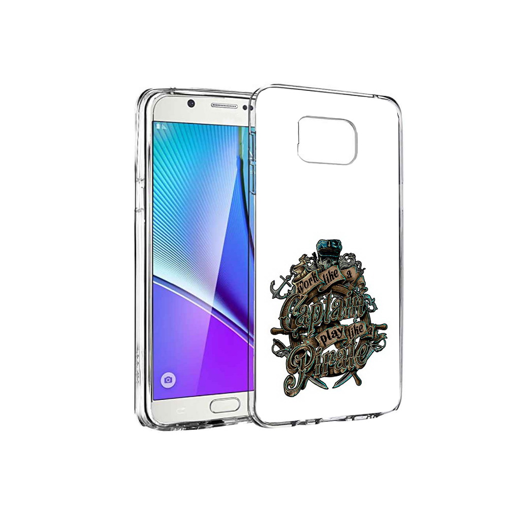 

Чехол MyPads Tocco для Samsung Galaxy Note 5 капитан пиратов, Прозрачный, Tocco