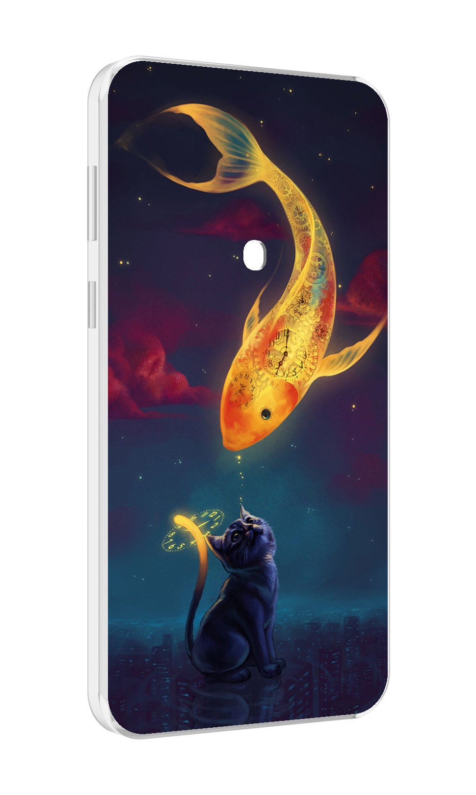 

Чехол MyPads золотая-рыбка-часовая для Meizu 16 Plus / 16th Plus, Прозрачный, Tocco