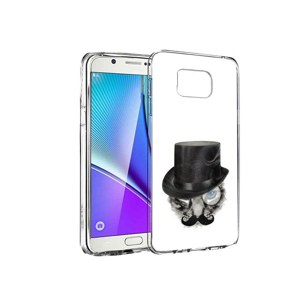 

Чехол MyPads Tocco для Samsung Galaxy Note 5 интелегентный кот, Прозрачный, Tocco