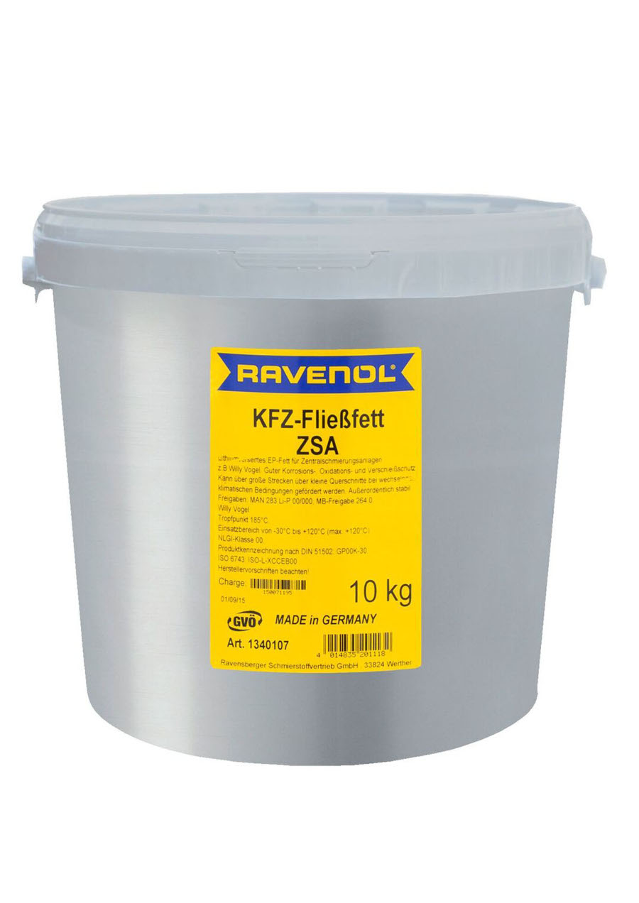 Смазка для централиз, систем RAVENOL KFZ-Fliessfett ZSA 10 кг