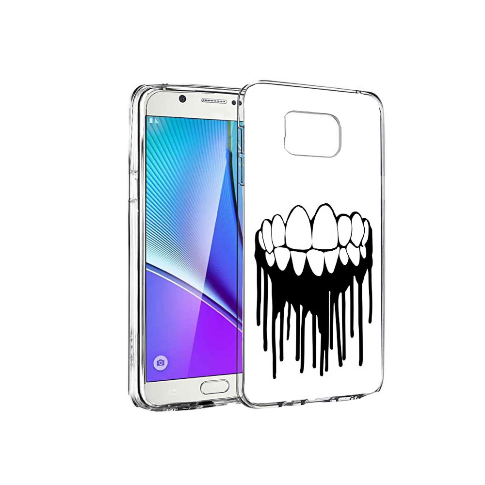 

Чехол MyPads Tocco для Samsung Galaxy Note 5 зубы, Прозрачный, Tocco