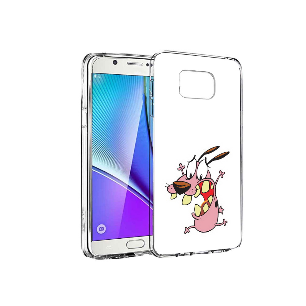 

Чехол MyPads Tocco для Samsung Galaxy Note 5 зубастый бобик, Прозрачный, Tocco