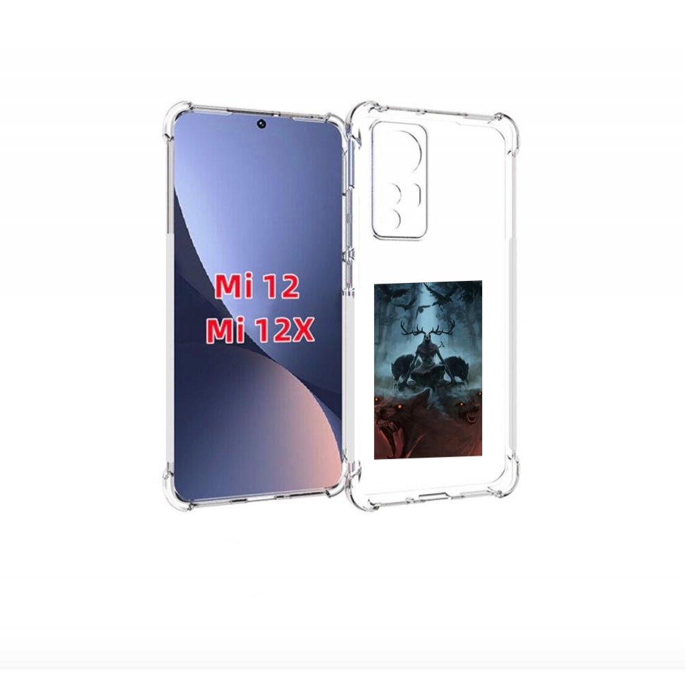 

Чехол бампер MyPads лось демон для Xiaomi 12., Прозрачный, Tocco