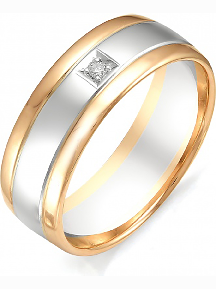 

Кольцо с бриллиантом из красного золота р. 19,5 Алкор 12231-100, 12231-100
