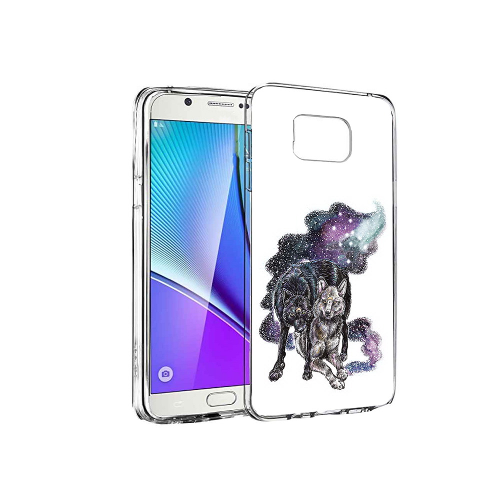 

Чехол MyPads Tocco для Samsung Galaxy Note 5 звездные волки, Прозрачный, Tocco