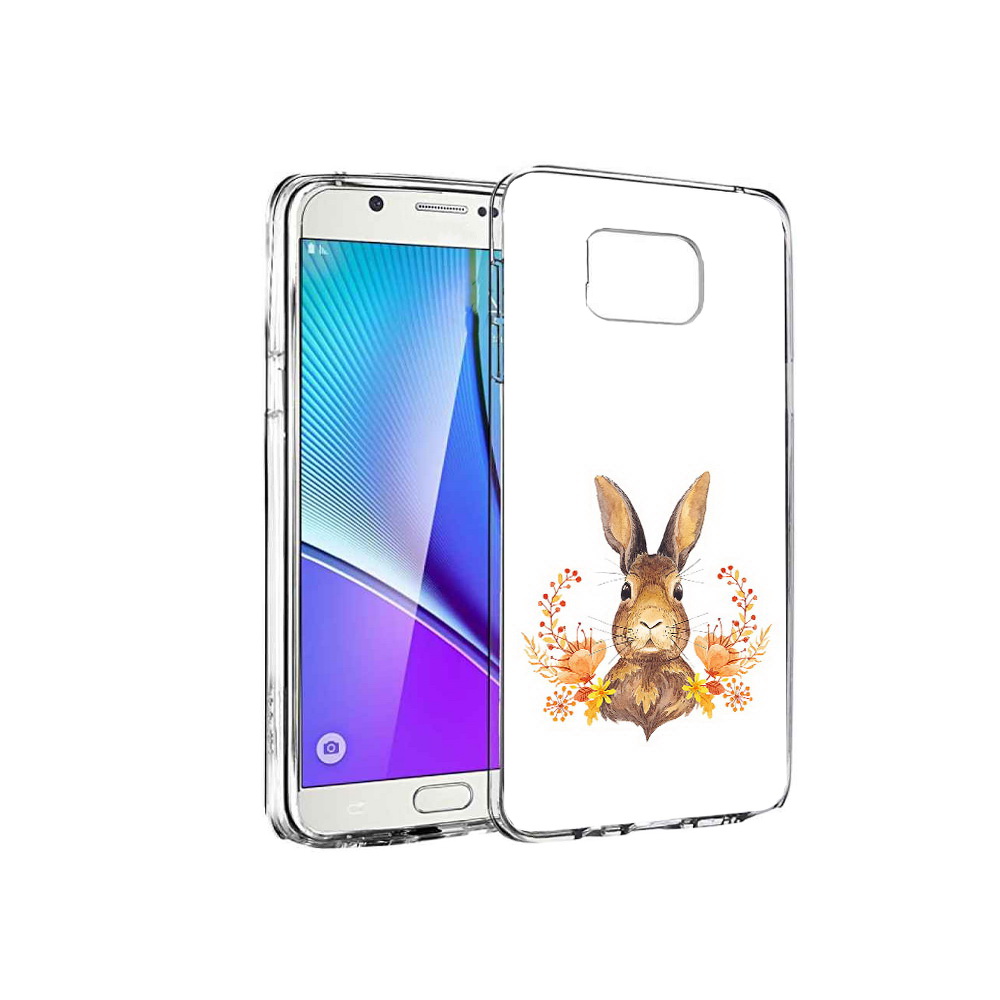 

Чехол MyPads Tocco для Samsung Galaxy Note 5 зайка в цветах, Прозрачный, Tocco