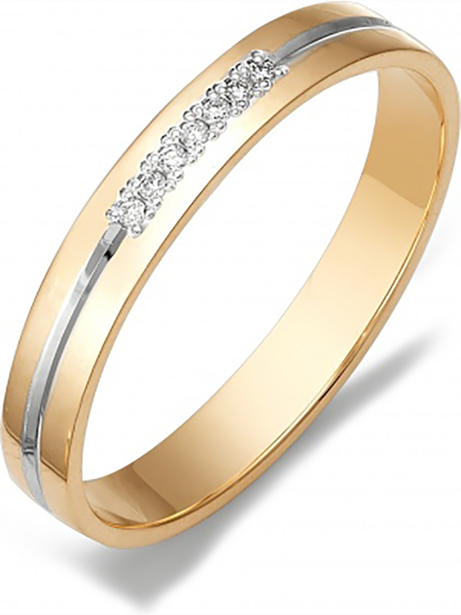 

Кольцо с бриллиантами из красного золота р. 18 Алкор 12134-100, 12134-100