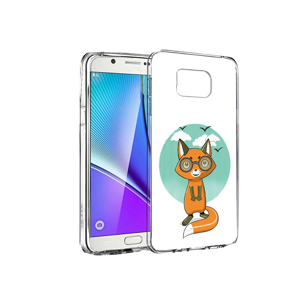 

Чехол MyPads Tocco для Samsung Galaxy Note 5 задумчивая лиса, Прозрачный, Tocco