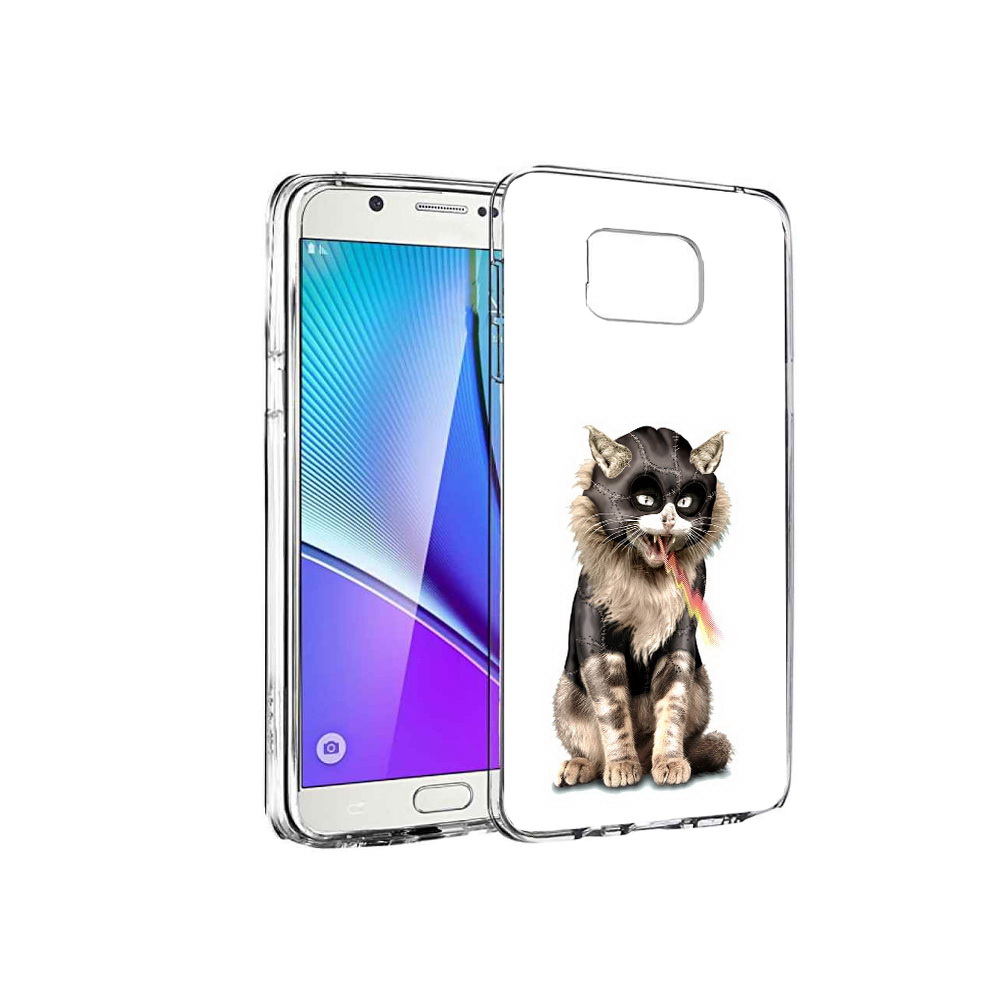 

Чехол MyPads Tocco для Samsung Galaxy Note 5 дьяволский кот, Прозрачный, Tocco