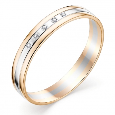 

Кольцо с бриллиантами из красного золота р. 16 Алкор 12377-100, 12377-100
