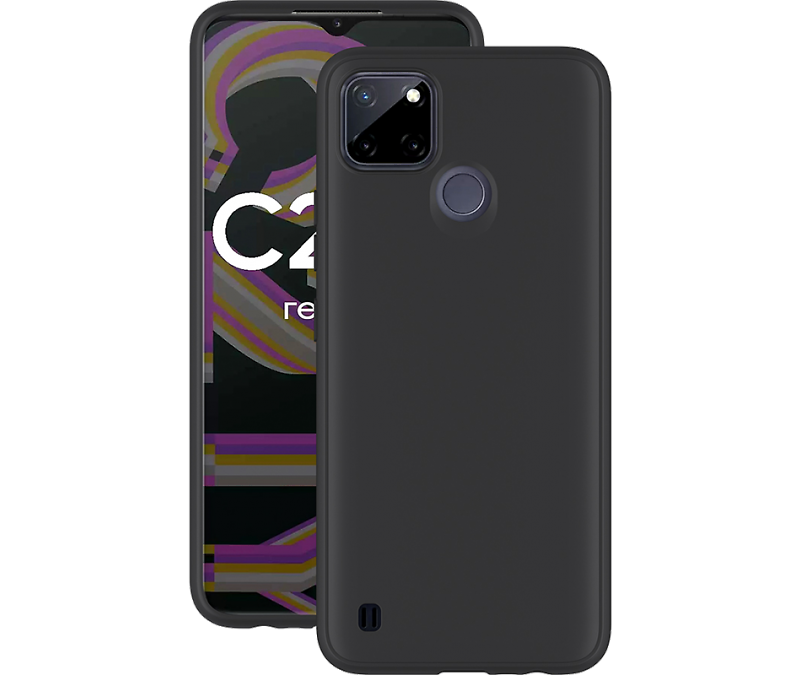 

Чехол-крышка Deppa для realme C21Y, термополиуретан, черный, для realme C21Y