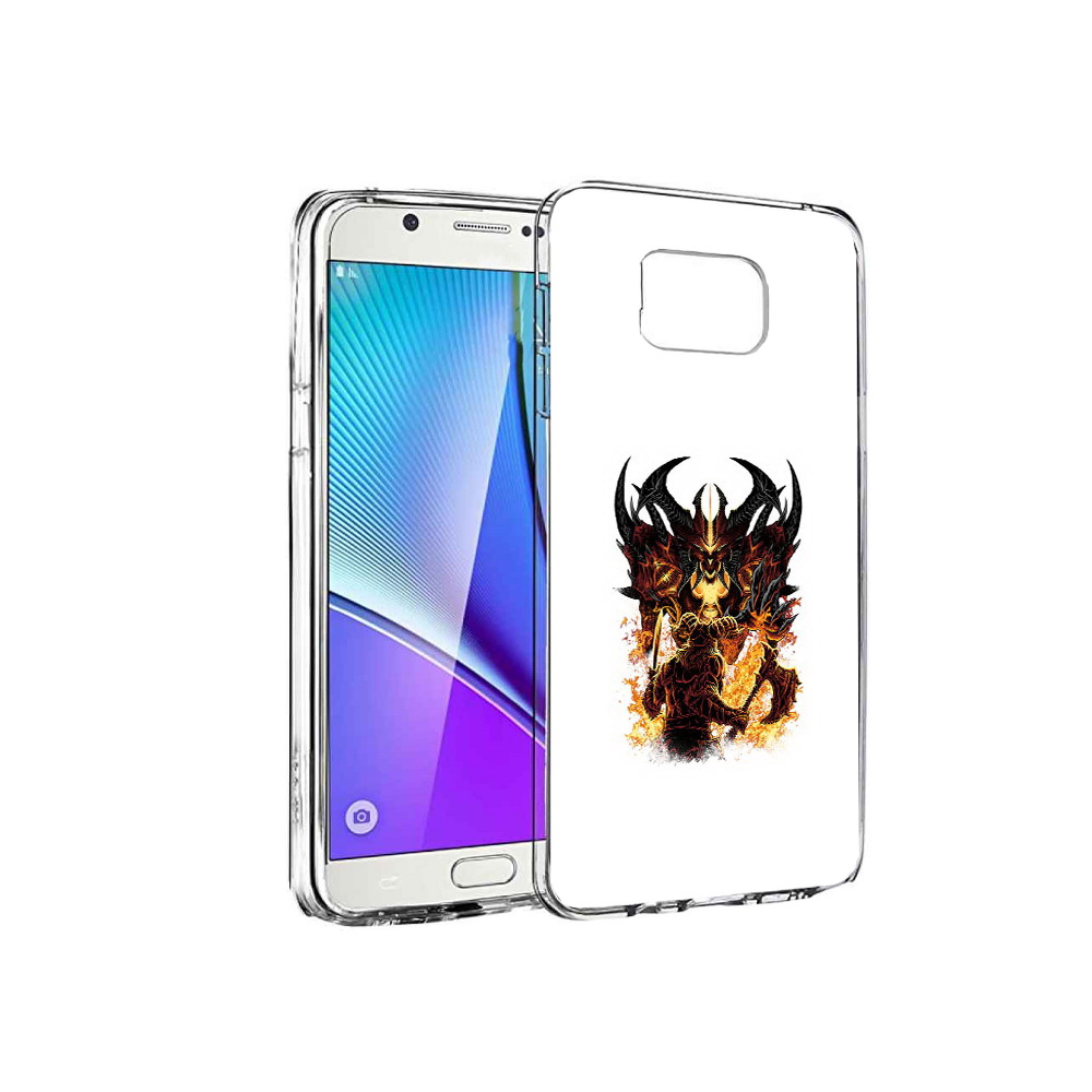 

Чехол MyPads Tocco для Samsung Galaxy Note 5 демон shadow fiend, Прозрачный, Tocco