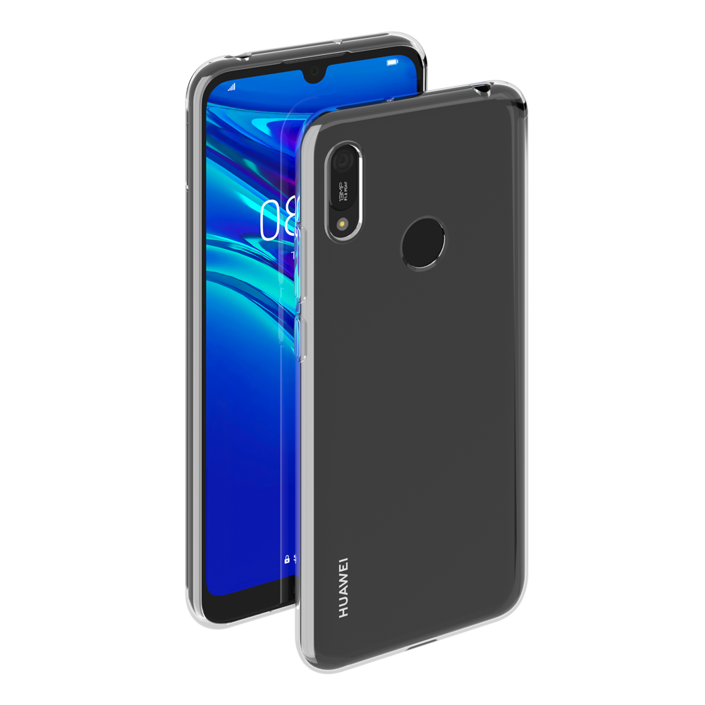 фото Чехол-крышка deppa для honor 8a/huawei y6 (2019), силикон, прозрачный