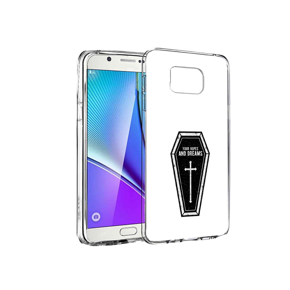 

Чехол MyPads Tocco для Samsung Galaxy Note 5 гроб с мечтами, Прозрачный, Tocco