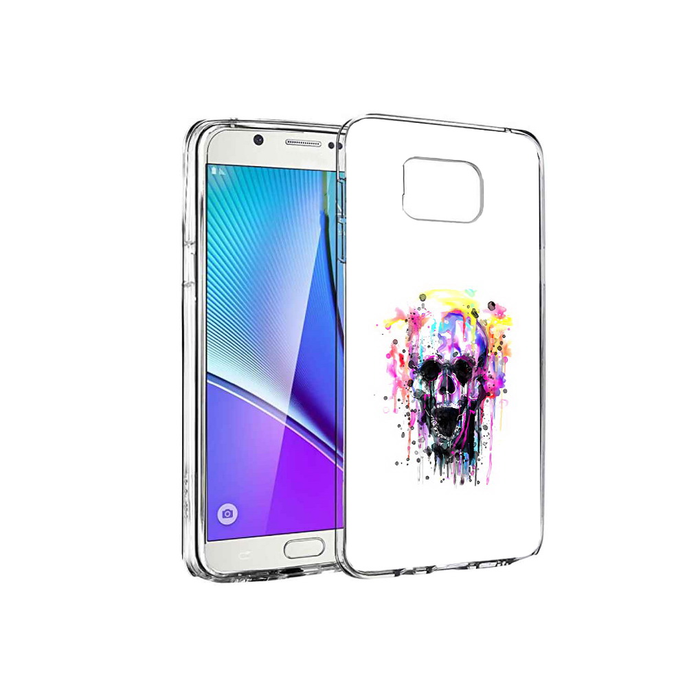 

Чехол MyPads Tocco для Samsung Galaxy Note 5 граффити череп, Прозрачный, Tocco