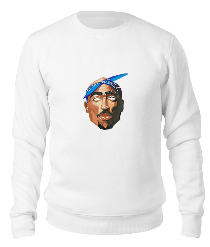

Свитшот унисекс Printio Тупак (2pac) белый XS, Тупак (2pac)