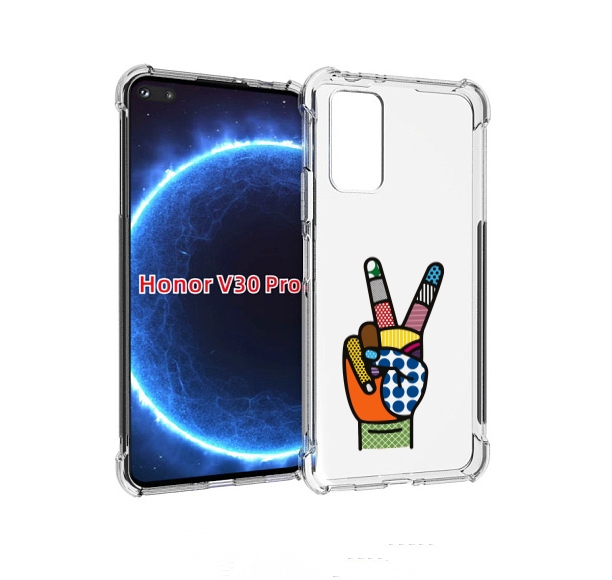 

Чехол бампер MyPads йоу пальчики для Honor V30 Pro, Прозрачный, Tocco