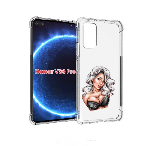

Чехол бампер MyPads ивлеева-рисунок женский для Honor V30, Прозрачный, Tocco