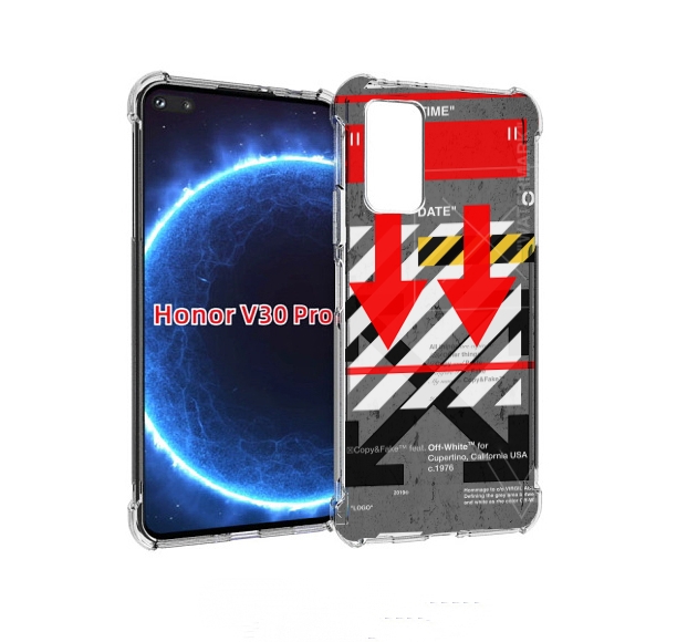 

Чехол бампер MyPads знаки-логотипы для Honor V30 Pro, Прозрачный, Tocco