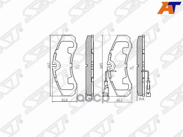 

Колодки Тормозные Зад Nissan Cabstar 06-/Iveco Daily 97-12 Sat арт. ST-D4060-MB40A