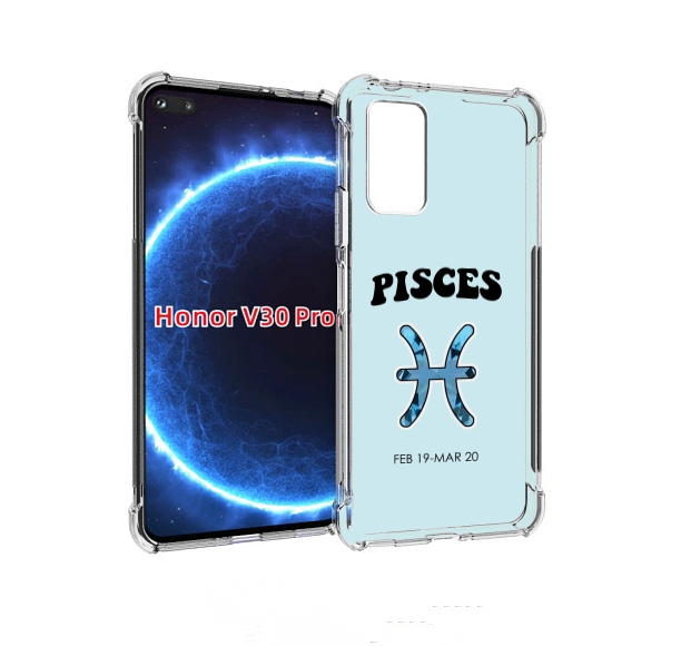 

Чехол бампер MyPads знак-зодиака-рыбы-3 для Honor V30 Pro, Прозрачный, Tocco