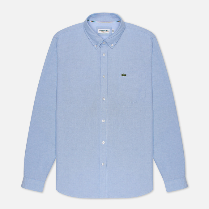

Рубашка мужская Lacoste CH4976-58M голубая 41, CH4976-58M
