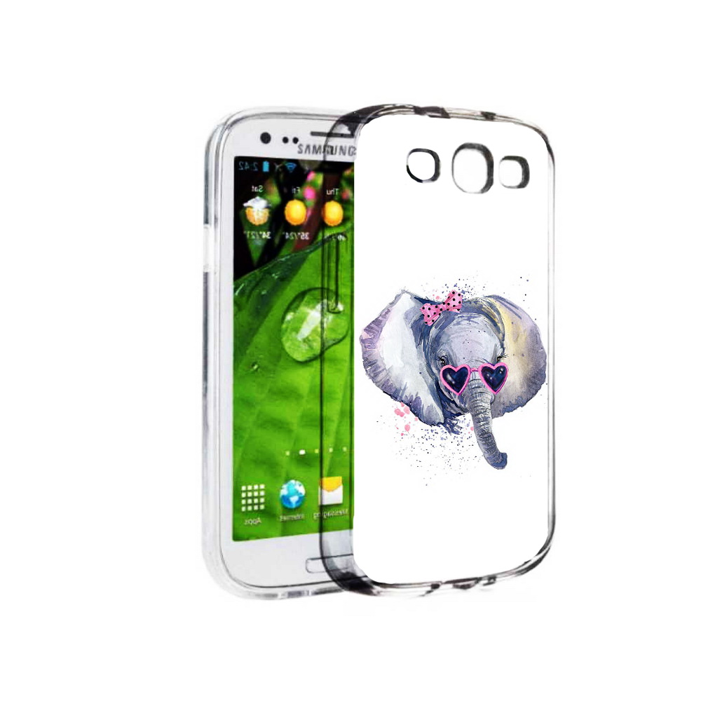 

Чехол MyPads Tocco для Samsung Galaxy S3 слоник в очках (PT123108.507.608), Прозрачный, Tocco