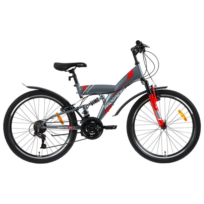 

Велосипед 24" Progress Sierra FS RUS, цвет серый, размер 15"