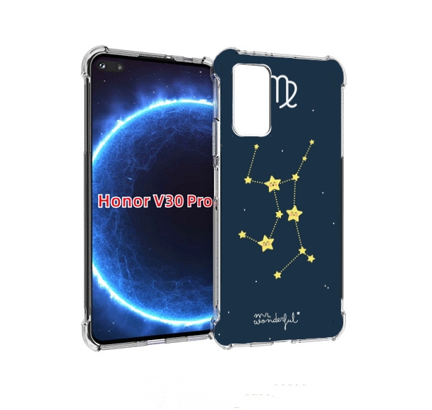 

Чехол бампер MyPads знак-зодиака-дева-3 для Honor V30 Pro, Прозрачный, Tocco