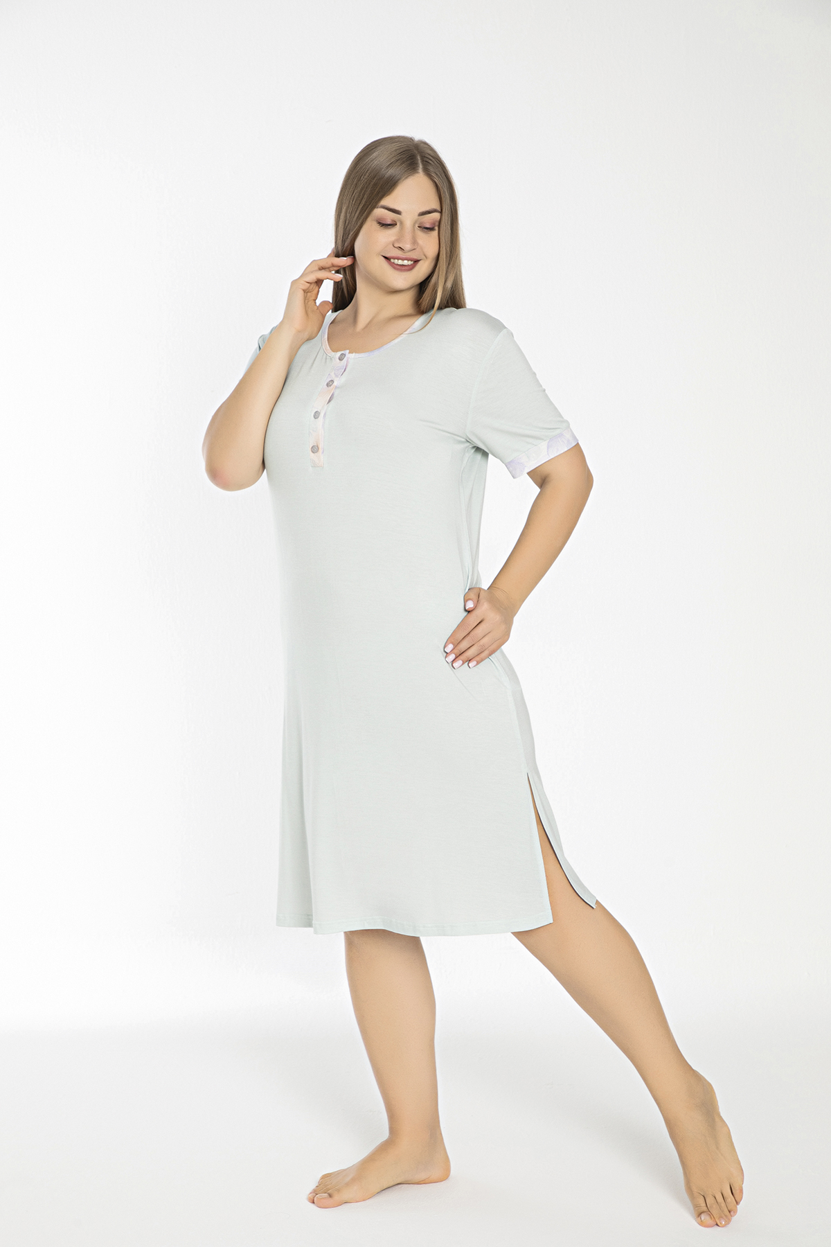 

Ночная сорочка женская CONFEO C840-442 зеленая 4XL, Зеленый, C840-442