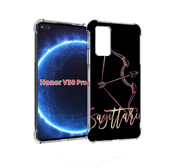 

Чехол бампер MyPads знак зодиака стрелец 3 для Honor V30, Прозрачный, Tocco