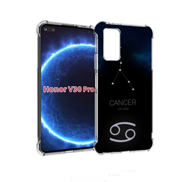 

Чехол бампер MyPads знак зодиака рак 2 для Honor V30 Pro, Прозрачный, Tocco