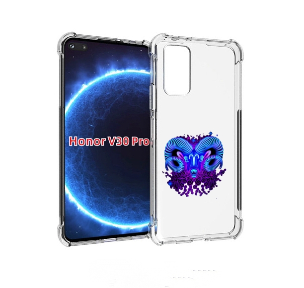 

Чехол бампер MyPads знак зодиака овен 2 для Honor V30 Pro, Прозрачный, Tocco