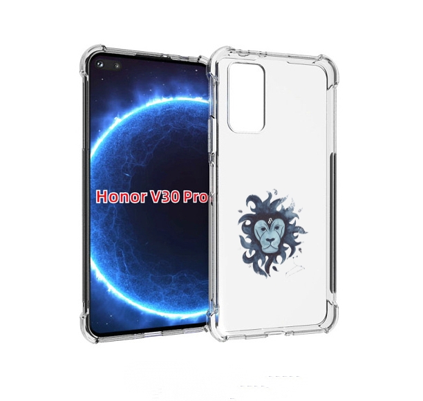 

Чехол бампер MyPads знак зодиака лев 5 для Honor V30 Pro, Прозрачный, Tocco
