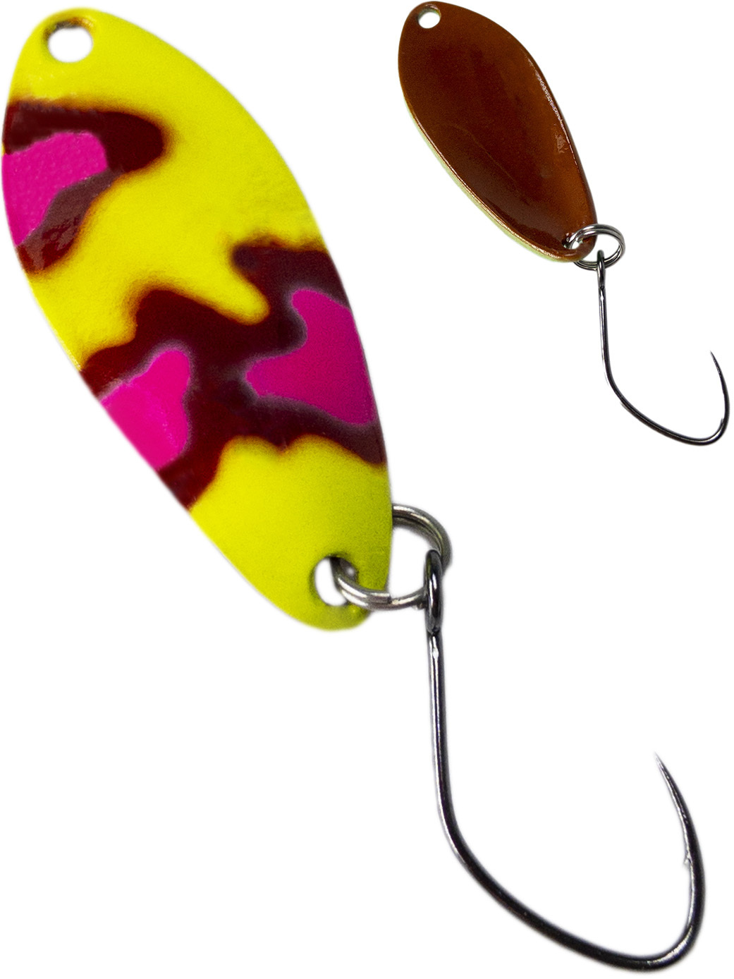 

Блесна колебалка Зябликов Пиксель набор 2 шт 3 см. 2.9гр цвет x2_2250, Желтый;коричневый;розовый