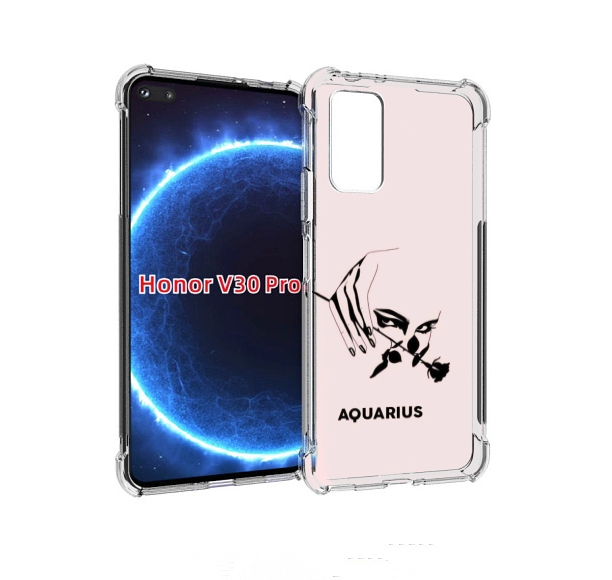 

Чехол бампер MyPads знак зодиака водолеи 3 для Honor V30, Прозрачный, Tocco