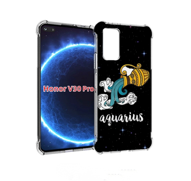 

Чехол бампер MyPads знак зодиака водолеи 2 для Honor V30, Прозрачный, Tocco