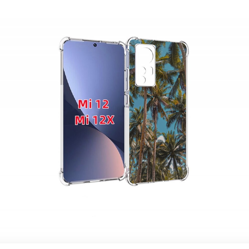 

Чехол бампер MyPads летние пальмы для Xiaomi 12., Прозрачный, Tocco