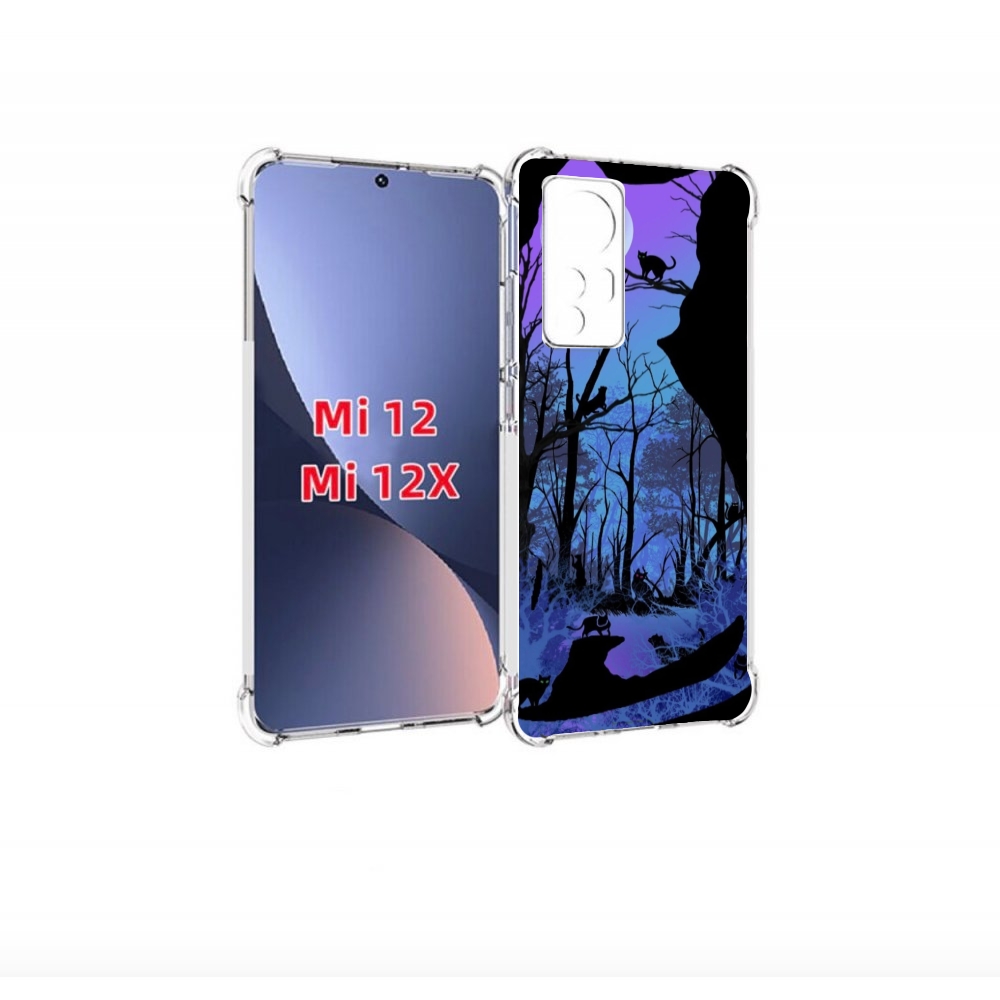 

Чехол бампер MyPads лес внутри кота для Xiaomi 12., Прозрачный, Tocco