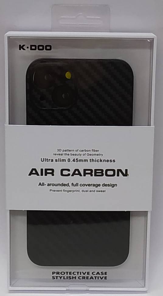 

Накладка для iPhone 14 Max K-Doo Air Carbon пластик чёрная