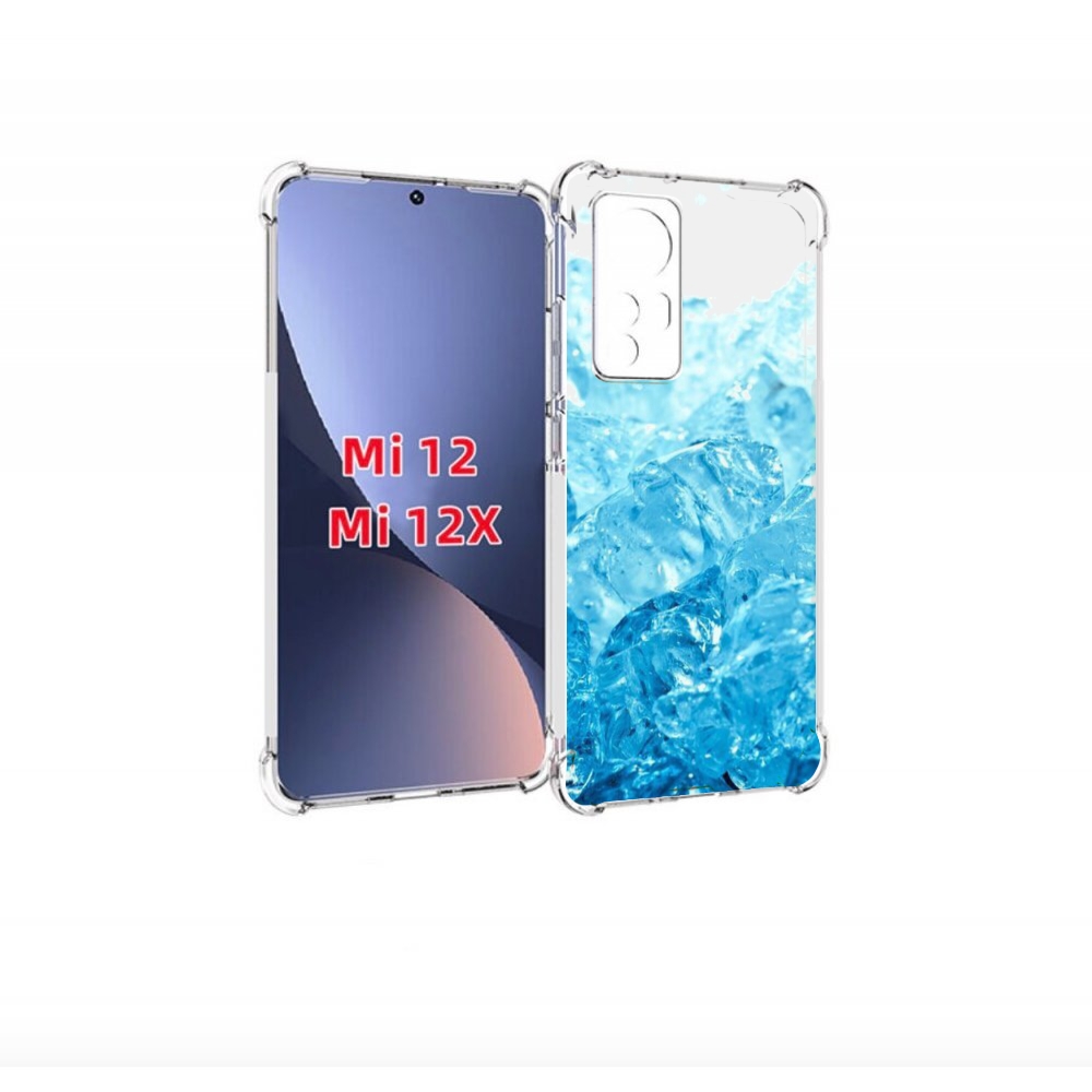 

Чехол бампер MyPads кусочки-льда для Xiaomi 12., Прозрачный, Tocco