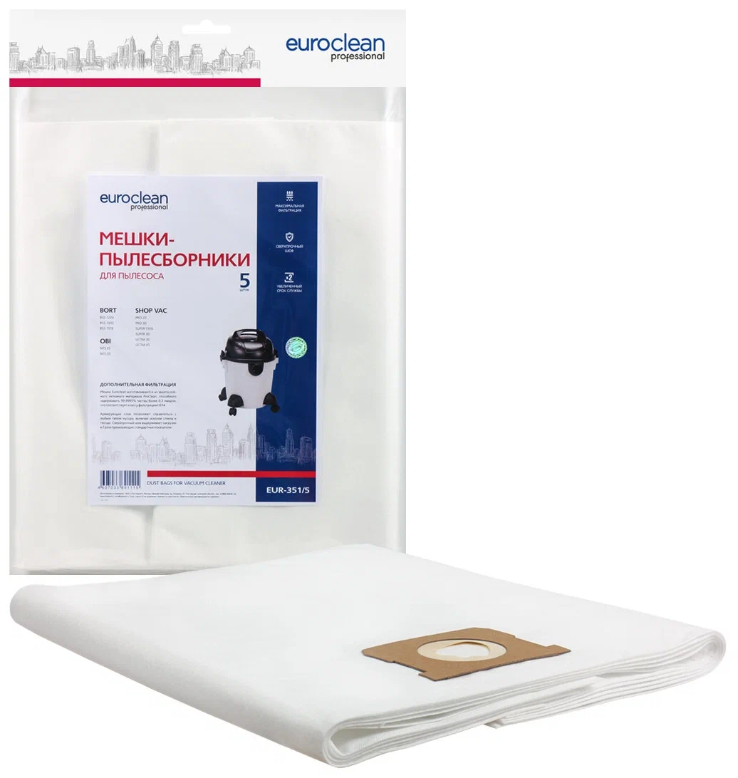 

Пылесборник Euro Clean EUR-351/5, EUR-351/5