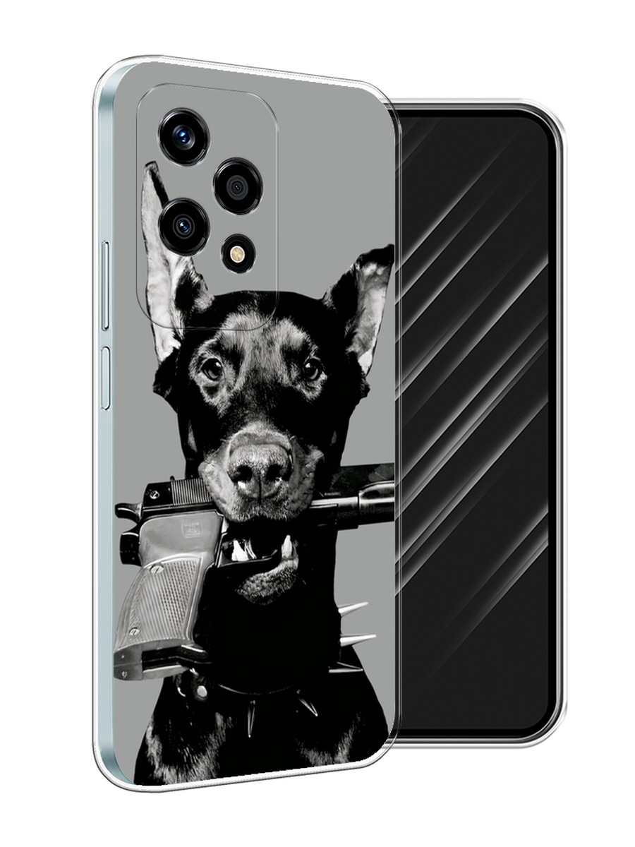 

Чехол Awog на Honor 200 Lite "Доберман", Серый, 6124650-1