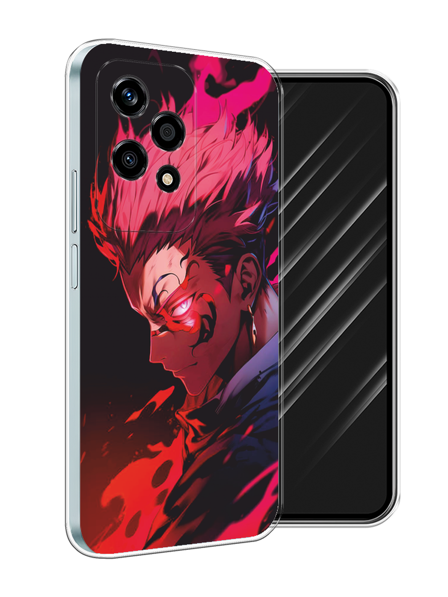 

Чехол Awog на Honor 200 Lite "Взгляд Сукуны", Розовый;красный;черный, 6124650-1